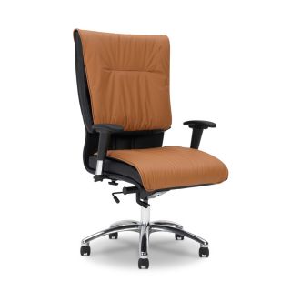 Ergocraft Saddle All Leather High Back Chair/ Knee Tilt Control