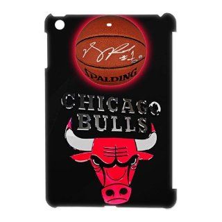 Chicago Bulls NBA BasketBall Club Pattern Hard Cover Case For Ipad Mini derrick rose Cell Phones & Accessories