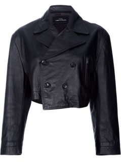 Comme Des Garçons Vintage Cropped Leather Jacket   House Of Liza