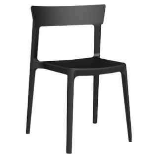 Calligaris Skin Chair CS/1391_P Finish Matte Black