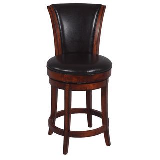 Wenge/ Black 30 inch Solid Birch Swivel Bar Stool