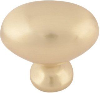 Atlas Homewares A804 SB 1 3/4 Inch Euro Tech Collection Robins Egg Knob, Satin Brass   Cabinet And Furniture Knobs  