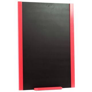 Red Wooden Frame Blackboard