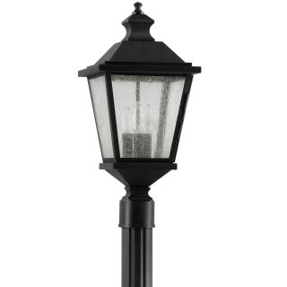 Woodside Hills 3 light Black Outdoor Post Lantern