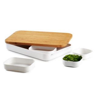 Umbra Bento Seven Piece Cut and Prep Bamboo Cutting Board and Prep Bowl Set 3