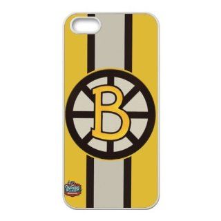 NHL The newest iphone 5s white side case#Boston Bruins smart team logo (TPU and Plastic) Cell Phones & Accessories