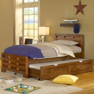 Rockford International Hardy Twin Bed With Optional Trundle Storage Brown Size Twin