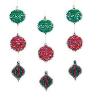 Fancy Christmas Ornament Hanging 23 inch Danglers 3 Per Pack   Christmas Pendant Ornaments