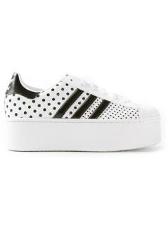 Adidas Originals "superstar 2 Platform Up Ef" Polka Dots Sneakers