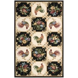Nourison Country Heritage Ivory/black Rug (8 X 11)