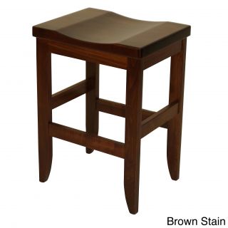 Hand crafted Amish Mission Brown Maple Barstool
