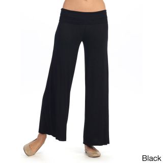 365 Apparel Womens Active Fold over Pants Black Size S (4  6)