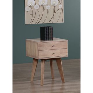 Tonics Jones Birch Nightstand Brown Size 2 drawer