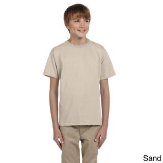 Gildan Gildan Youth Ultra Cotton 6 ounce T shirt Tan Size L (14 16)