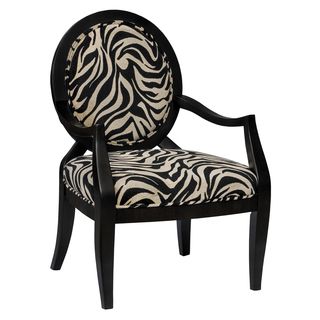 Rayas Zebra Oval back Accent Chair