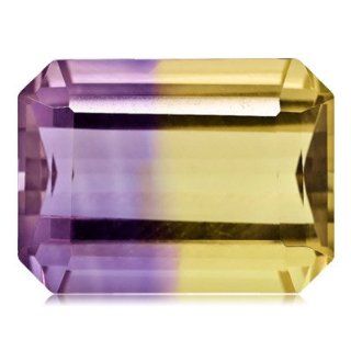 10.35 Cts of 15x11 mm AA Emerald Cut Bolivian Ametrine ( 1 pc ) Loose Gemstone Jewelry
