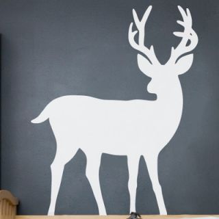 ADZif Piccolo Deer Wall Sticker P0321R Color White / Dark Grey
