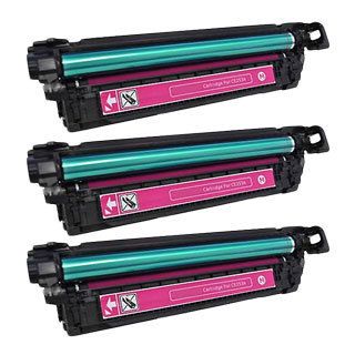 Hp Ce253a (hp 504a) Compatible Magenta Toner Cartridges (pack Of 3)