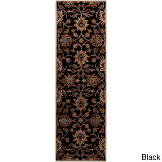 Hand tufted Alameda Traditional Floral Wool Runner Rug (26 X 8)