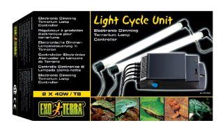 Exo Terra Electronic Dimming Terrarium Lamp Controller, 2 x 40 Watts cCSAus  Pet Habitat Lights 