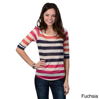 Hailey Jeans Co. Juniors Striped Half sleeve Top