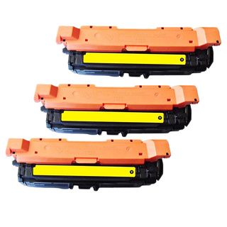 Hp Ce262a (hp 648a) Compatible Yellow Toner Cartridges (pack Of 3)