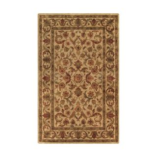 Hand tufted Imperial Beige Traditional Wool Rug (8 X 11)