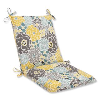 Pillow Perfect Full Bloom Squared Corners Outdoor Chair Cushion