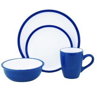 Lorren Home Trends Two tone Blue/ White 16 piece Stoneware Set