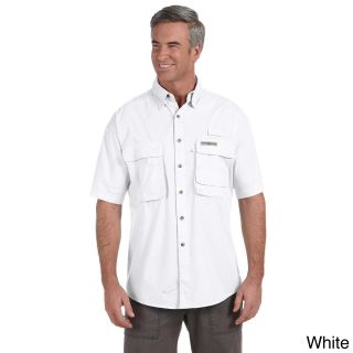 Hook and Tackle Hook   Tackle Mens Gulf Stream Short Sleeve Fishing Shirt White Size XXL