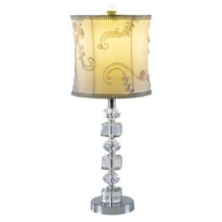 Crystal Accent Lamp   Chrome