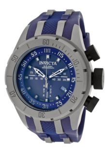 Invicta 10013  Watches,Mens Coalition Forces/Bolt Chronograph Blue Dial Blue Polyurethane, Chronograph Invicta Quartz Watches