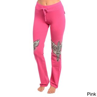 Stanzino Stanzino Womens Rhinestone Detailed Lounge Pants Pink Size S (4  6)