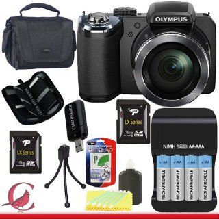 Olympus SP 820UZ iHS Digital Camera (Black) 24GB Package  Digital Slr Camera Bundles  Camera & Photo