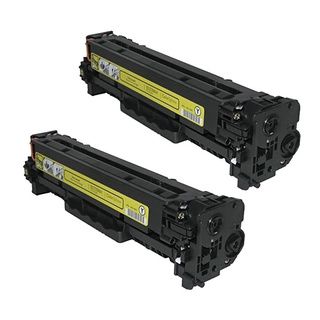 Hp Cb542a (hp 125a) Compatible Yellow Toner Cartridge (pack Of 2)