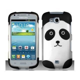 4 Items Combo For Samsung Galaxy Axiom R830 (US Cellular) Panda Bear Design Snap On Hard Case Protector Cover + Car Charger + Free Stylus Pen + Free 3.5mm Stereo Earphone Headsets Cell Phones & Accessories