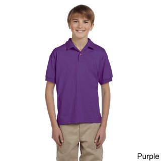 Gildan Gildan Youth Dryblend 50/50 Jersey Polo Shirt Purple Size L (14 16)