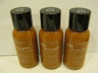 L'oreal HIP High Intensity Pigments Flawless Liquid Makeup SPF 15 Foundation Makeup #824 Terra (3 Pack)  Beauty