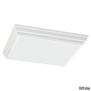 4 light Drop Lens Fluorescent Fixture With White Plastic Acrylic Diffuser
