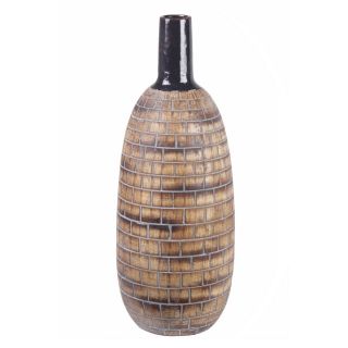 Privilege Large Brown Mosaic Ceramic Vase