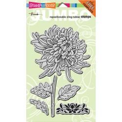 Stampendous Jumbo Cling Rubber Stamp 5 X9   Spider Mum