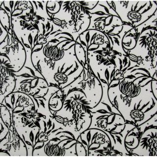 Black And White Leaves And Flowers Ceramic Wall Tiles (pack Of 20) (samples Available)