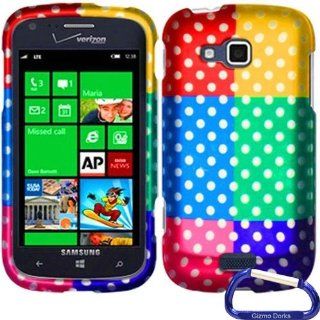 Gizmo Dorks Hard Skin Snap On Case Cover for the Samsung ATIV Odyssey, Colorful Polka Cell Phones & Accessories