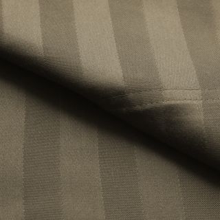 Elite Home Products Luxury Manor Stripe 800 Thread Count Cotton Rich Sheet Sets Brown Size Queen