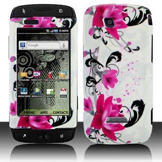 Tmobile Samsung Sidekick 4G t839 Accessory   Red Lily Designer Protective Hard Case Cover Cell Phones & Accessories