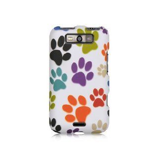 White Dog Paws Hard Cover Case for LG Connect 4G MS840 Viper LS840 Cell Phones & Accessories