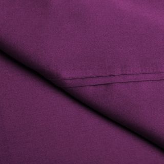 Elite Home Products, Inc Brights Solid Wrinkle Resistant All Cotton Sheet Set Purple Size Twin