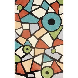 Nuloom Hand tufted Modern Stained Glass Multi Rug (5 X 8)