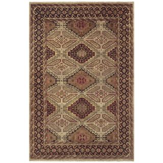 Isabella Camel Brown Wool Rug (56 X 86)