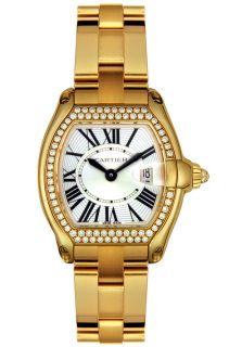 Cartier WE5001X1  Watches,Womens Roadster Diamond 18k Gold, Luxury Cartier Quartz Watches